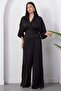 Double-Breasted Collar Jacquard Bat Sleeve Jumpsuit K-261906 - 7