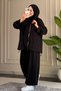 6658 - Stylish, Comfortable, Casual Vison Fabric 3-Piece Women's Suit with Vest - 4