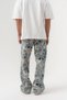 Aqua Kanji Patterned Baggy Jean Trousers - 5