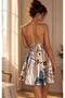Patterned Satin Nightgown & Tulle Robe Set 4910 - 4