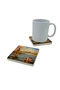 Istanbul Maiden's Tower Landscape Printed Natural Stone Coaster 10X10 1G-İstkk1 - 2