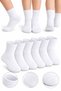 Children's Cotton Socks 6-Pack 80% Cotton Daily School Socks 5-12 Years Old Black White - 3