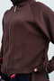 Women's Sewing Detail Zippered Skirt Suit Brown - 5