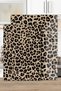 2-Piece Glass Cutting Board and Presentation Plate with Leopard Pattern 20 X 30 cm and 25 X 35 cm - 2