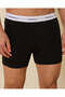 Men Black Plain Hipster Briefs (2 Piece) - 4
