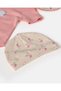 Baby Girls Pink Floral Clothing Set 5 Pieces - 3