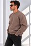 Men's 3-Thread Shardooned Premium Quality Zero-Collar Sweatshirt - 2