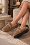 Women's Mink Chain Detailed Comfortable Ballerina Shoes Suitable for Home and Daily Wear - 4