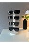 Modern Eyeglass Holder Stand - Vertical Sunglasses Organizer with Capacity for 4 Pairs - 5