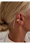 3 Row Stone Earcuff, Cubic Zirconia (Hole-Free Use)