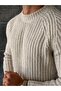 Reglan Sleeve Ribbed Knitwear Ecru - 2