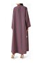 Modern Minimalist Notched Collar Abaya Reflects Elegance with Long Sleeves and Aline Silhouette - 3