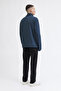 Jack Jones Jjalpes Half Zip Fleece Jacket Aw25 Men's Navy Blue Coat 12284828-04 - 2