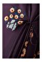 Revamp Your Professional Look with the Floral Patterned Cotton Abaya, Featuring Long Sleeves and a Notch Collar Detail. - 4