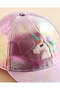 Girls Lilac Embellished Cap - 3