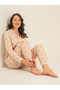 Mother - Daughter, Cute Bears, 100% Cotton, Cream, Shirt Collar Pajama Set (the Sets Will Be Sold Separately.) - 6