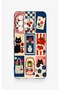 Samsung A53 Compatible Cute Cat and Flower Pattern Silicone Case - 2