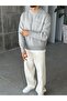 Art Life Textile Detailed Knitted Knitwear Gray - 4