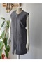 Long Line/Wave Pattern Vest with Pockets and Zipper Large Size Vest - 4