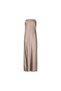Satin Cowl Back Maxi Dress Strapless Bias Cut Longline Gown Women's Dress - 2