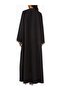 Curved Slit Abaya Model with Modern Style and Luxurious Design - 3