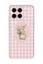 Xiaomi 17t Compatible Floral Rabbit Pattern Transparent Phone Case