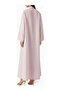 Modern Minimalist Notched Collar Abaya Reflects Elegance with Long Sleeves and Aline Silhouette - 3