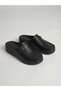 Mona Black Skin Orthopedic Sabo Slippers Nk20102