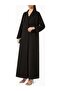 Elegant A-Line Notch Collar Abaya with Comfortable and Stylish Design Ideal for Everyday Wear - 2