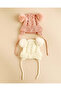 Girls White And Pink 2-Cap Set - 4