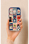 Cute Cat and Flower Pattern Silicone Case Compatible with iPhone 17 Pro
