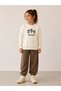 Girls Floral Embroidery Pullover Top - 2