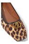 Chelsea Leopard Patterned Square Toe Ballerina Shoes - 4