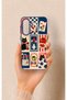 Samsung A56 Compatible Cute Cat and Flower Pattern Silicone Case