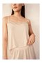 Women's pajama set with lace detail and shorts - 3