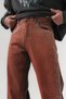 Crystal Stone Detailed Washed Jean Baggy Men's Trousers - 6