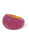 Pave Dome Ring, Domed Design with Crystals