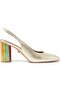 Perspex Heeled Transparent Slingback Shoes 90