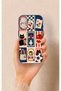 iPhone 17 Compatible Cute Cat and Flower Pattern Silicone Case