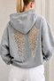 Wing Back Panel with Lace Detail Sweatshirt - 5