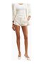 Formal Tailored Micro Structured Lyocell Blend Women's Shorts - 5