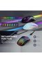 ماوس لاسلكي، ماوس بلوتوث مزود ببطارية قابلة للشحن وجهاز استقبال USB - إضاءة RGB متزامنة مع - 2