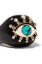 Evil Eye Cocktail Ring, Evil Eye Ring with Crystal - 2