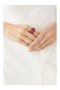 Pave Dome Ring, Domed Design with Crystals - 5