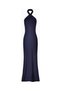 Satin Cross Strap Halter Gown Maxi Women's Dress - 2