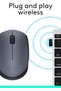 فأرة لاسلكية لوجيتك M170، تردد 2.4 جيجاهرتز مع مستقبل USB صغير، تتبع بصري، بطارية تدوم 12 شهرًا - 7