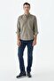 Beige Comfort Fit 100% Cotton Velvet Shirt - 2