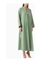 Lightweight Crepe Fabric Design for Stylish Collar Detailed Long Abaya Fashion