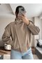 High Collar Double Breasted Buttoned Suede Jacket