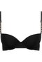 Sparkling Treasure Push-Up Bikini Top, Gold Chain, Molded, Adjustable Straps